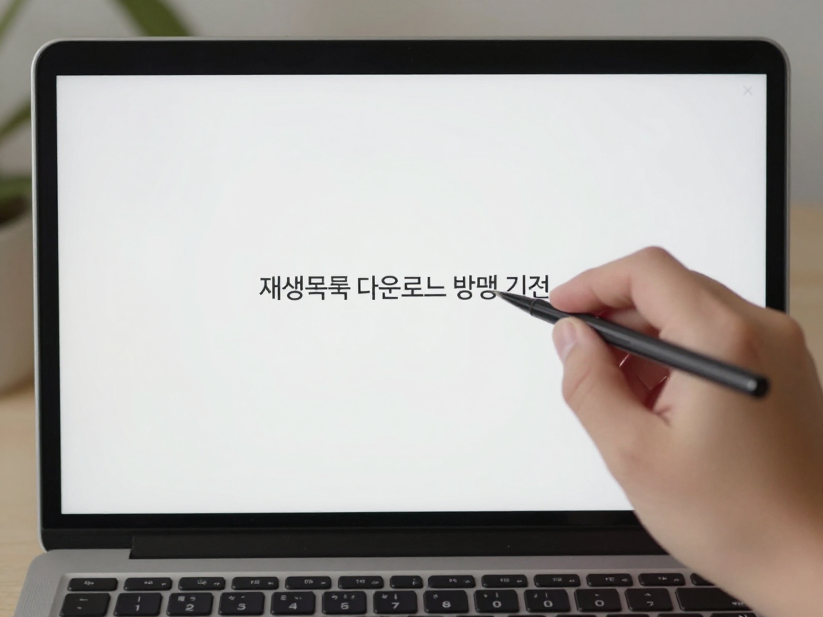 재생목록 다운로드 방식 선택 기준 관련 설명 이미지